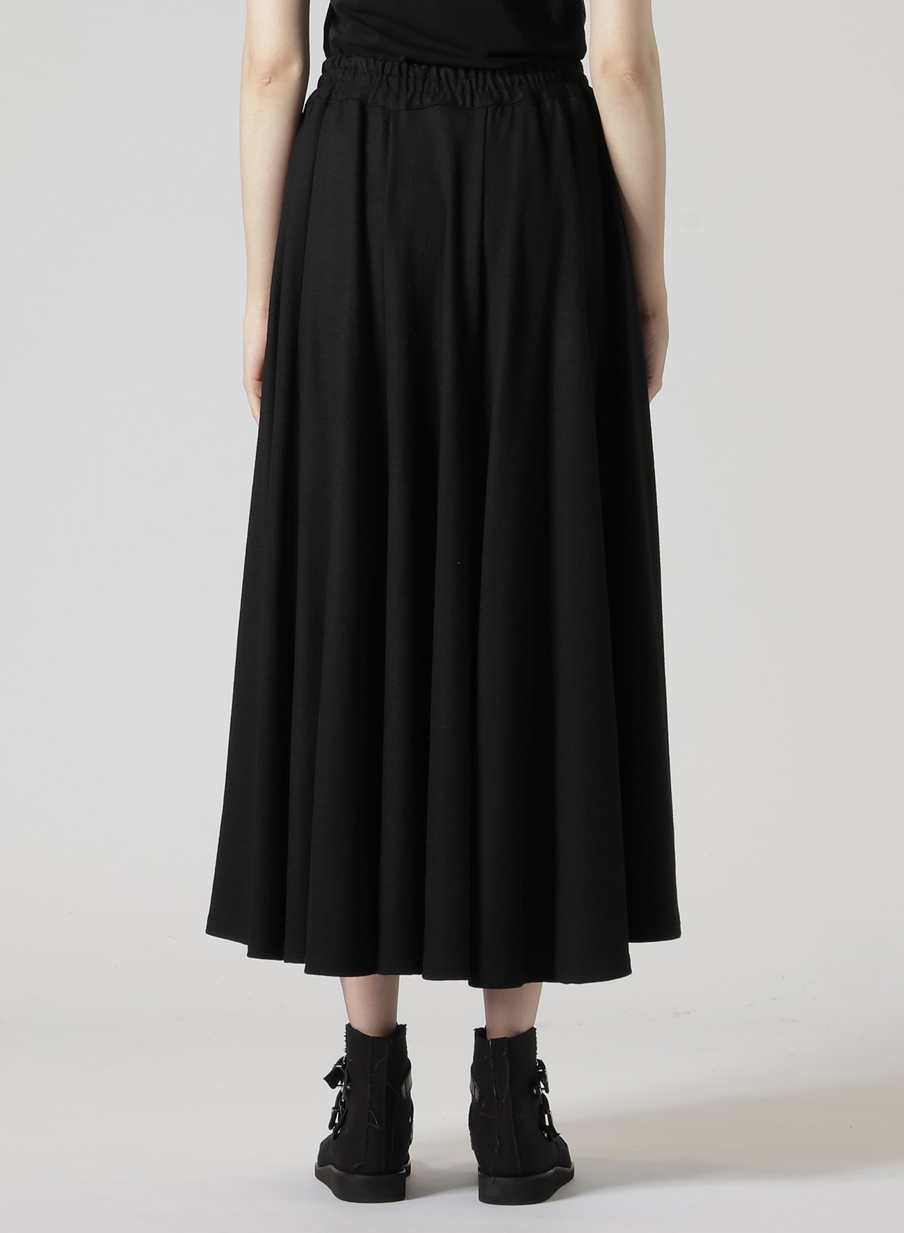 WOOL SINGLE R-PANELED FLARE SKIRT(S Black): Vintage｜Special Price
