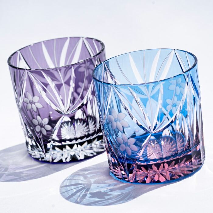 楽天市場】☆P5倍☆ 江戸切子 ミニオールド 紫 【硝子工房 彩鳳 直営店