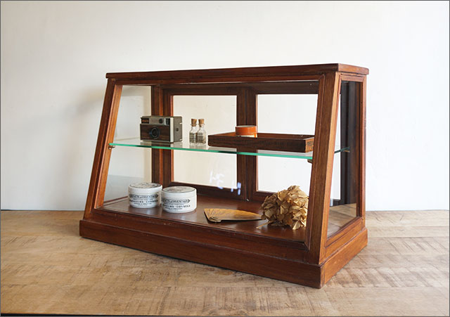 楽天市場】【送料無料】ウッドガラスショーケース2段タイプ/北欧