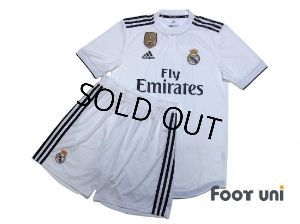 Real Madrid 2018-2019 Home Authentic Shirts and shorts Set #10