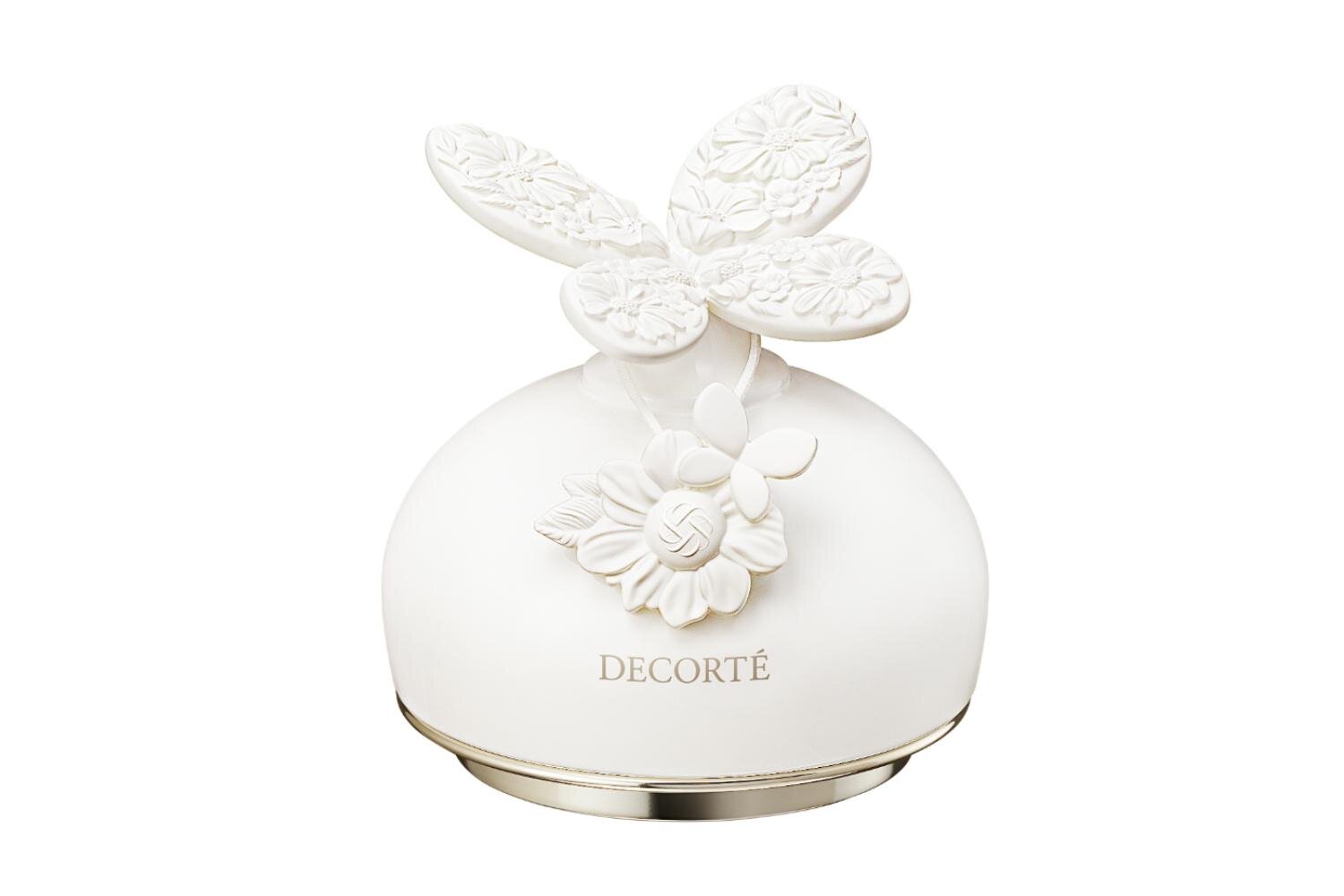 コスメデコルテ究極のフェイスパウダー、蝶＆花々の“アロマストーン風