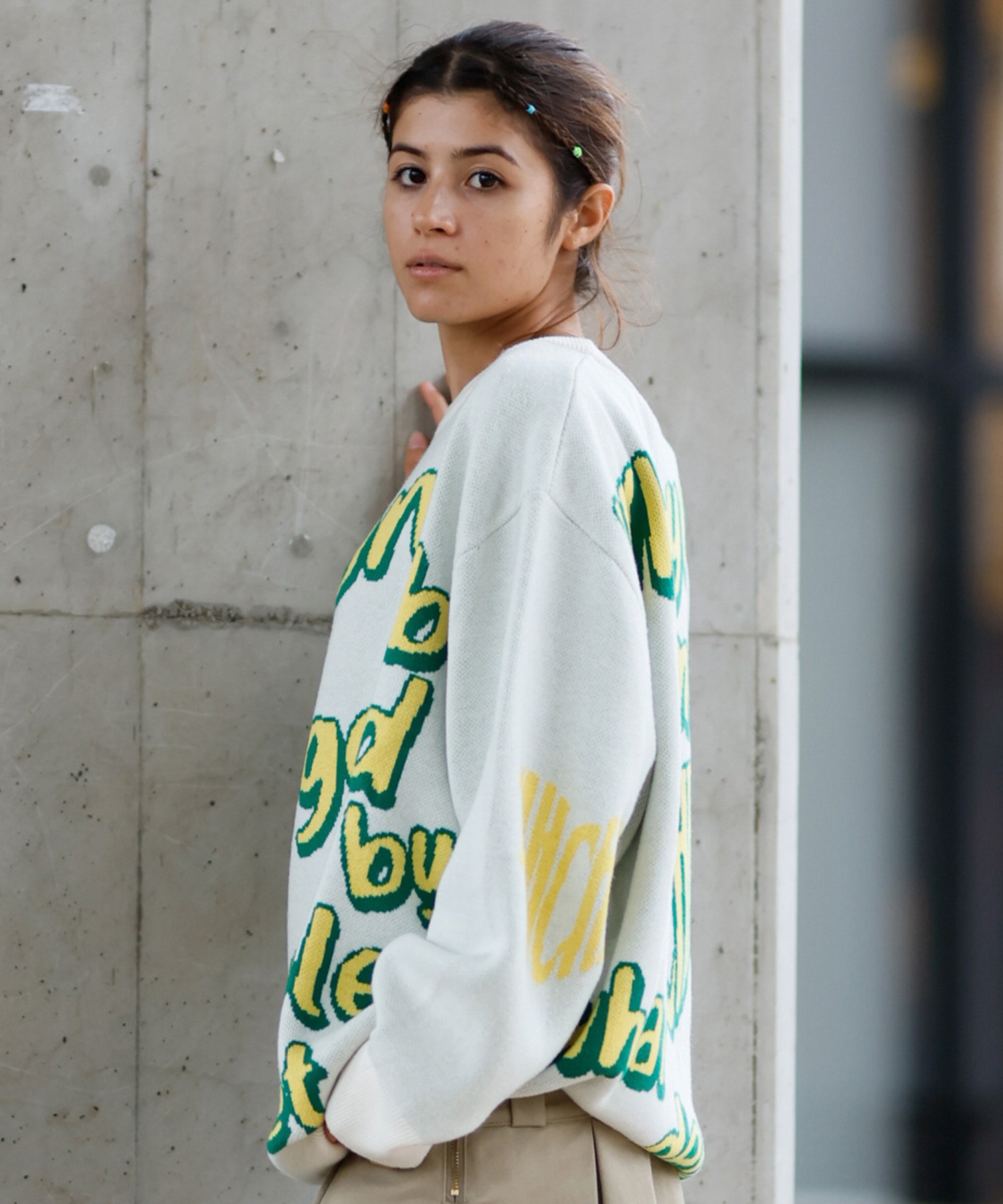 TAHCHEE ターチー ニット レディース セーター クルーネック フロント