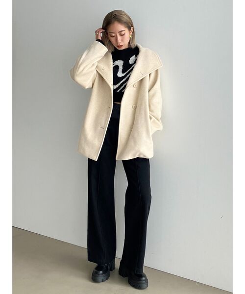 EMODA（エモダ） ニット セーター ツートーンゼブラニットトップ