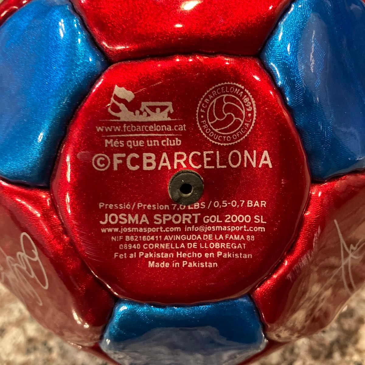 FC バルセロナ 黄金期 サイン入りミニボール メッシ ネイマール