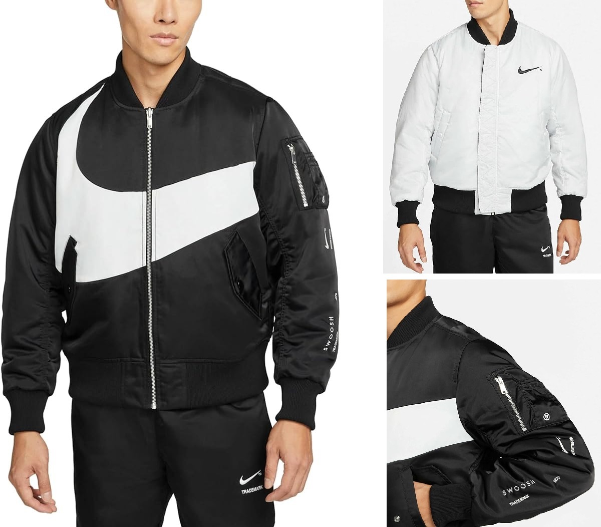 送料無料 【未使用】 NIKE NSW SYNFL SWOOSH BOMBER JACKET (Mサイズ