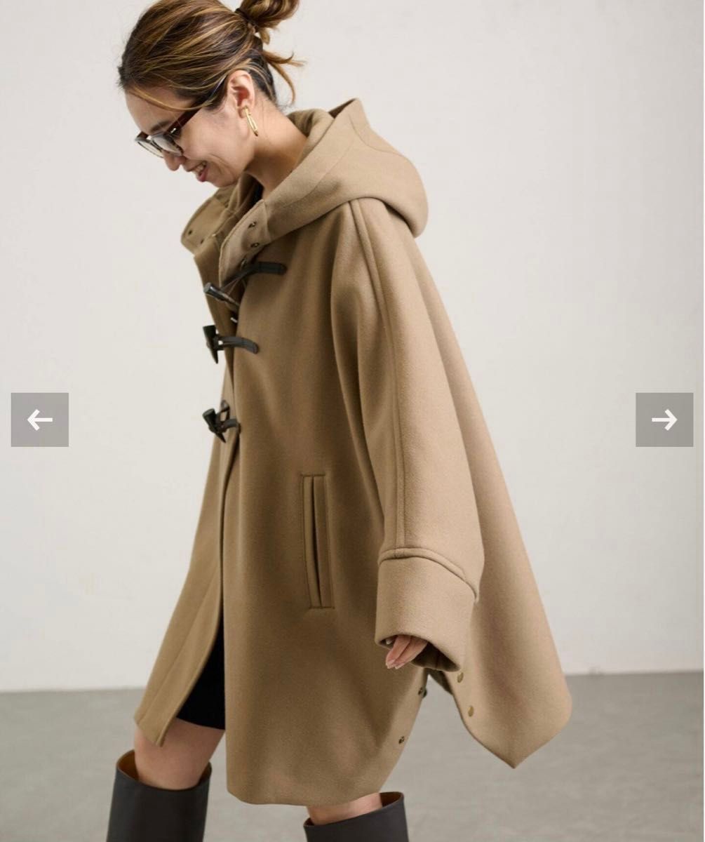 新品・未使用品】フレームワーク メルトンダッフルポンチョコート 38