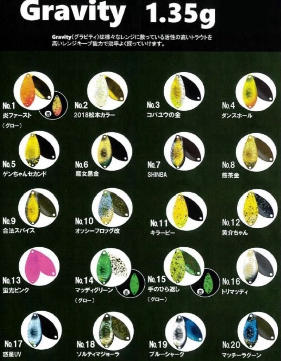 ディープパラドックス グラビティ1.35g 全色セット 【公式通販】