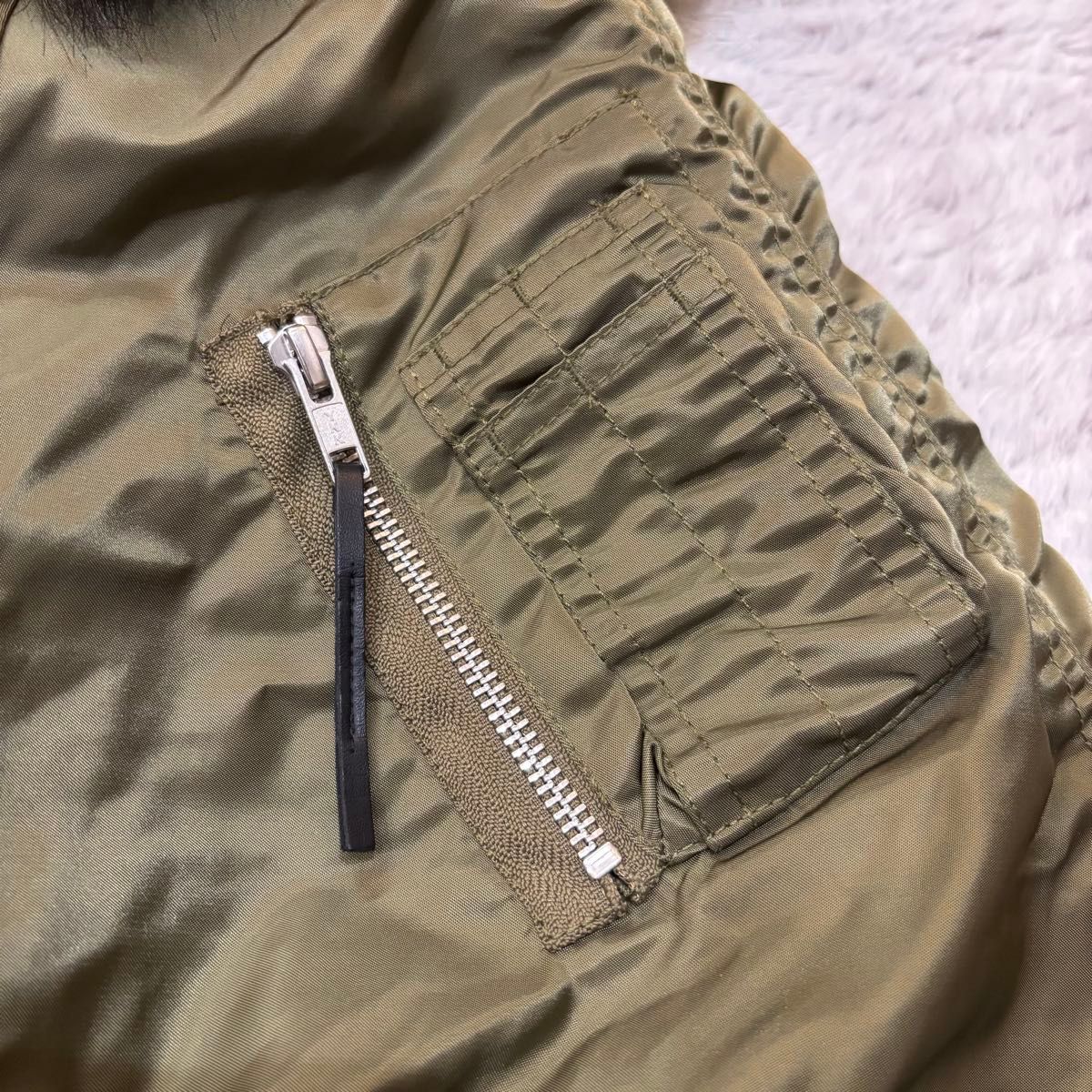 人気 JEANASIS ジーナシス N-2B フライトジャケット ミリタリー 短丈