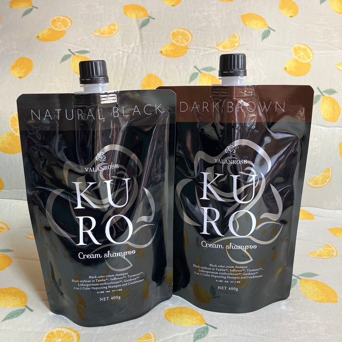 バランローズ KURO クリームシャンプー 2個セット ナチュラルブラック