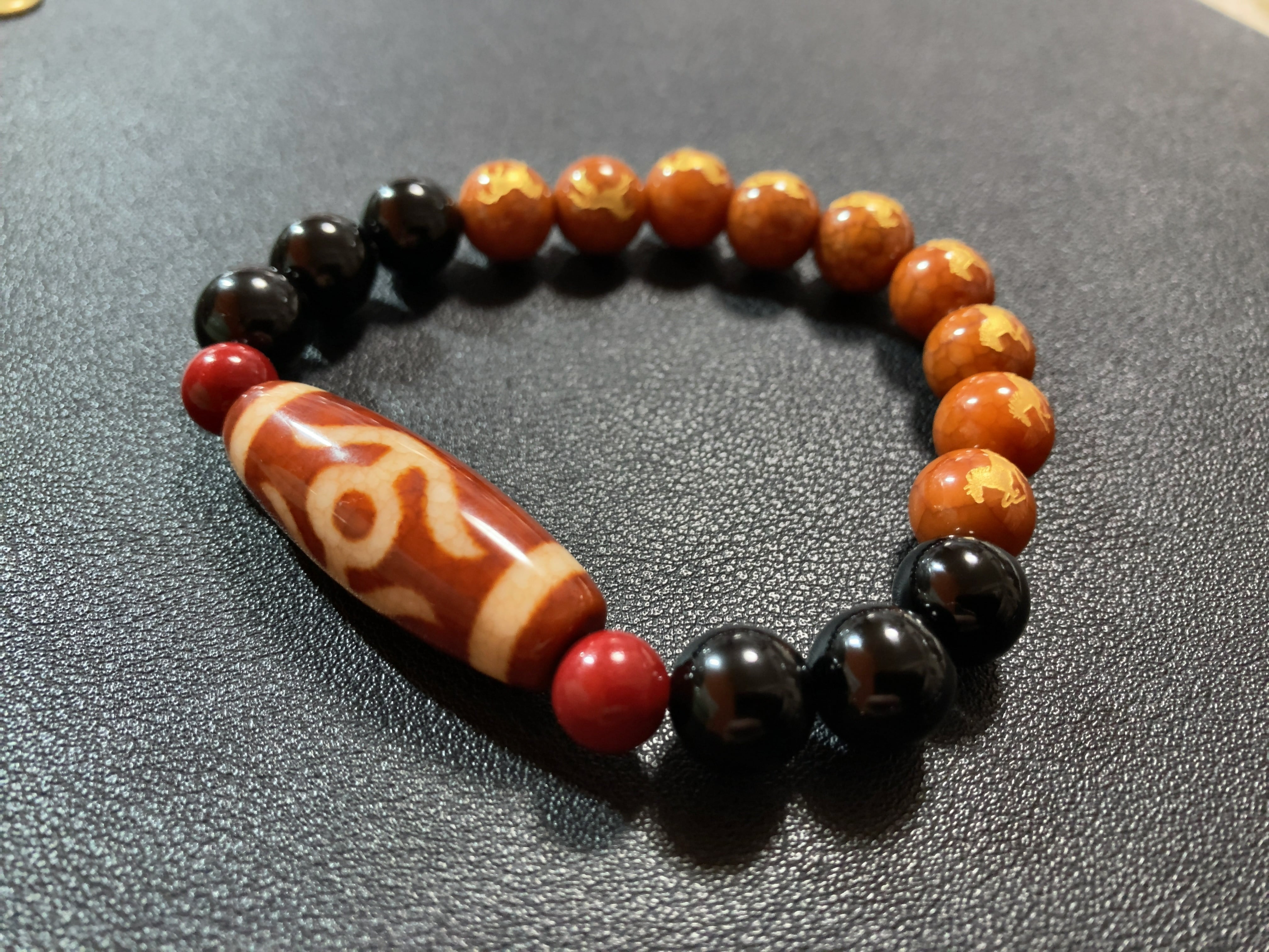 上肯社 貴人天珠 九頭馬 龍紋珠ブレスレット | いとつなぐ