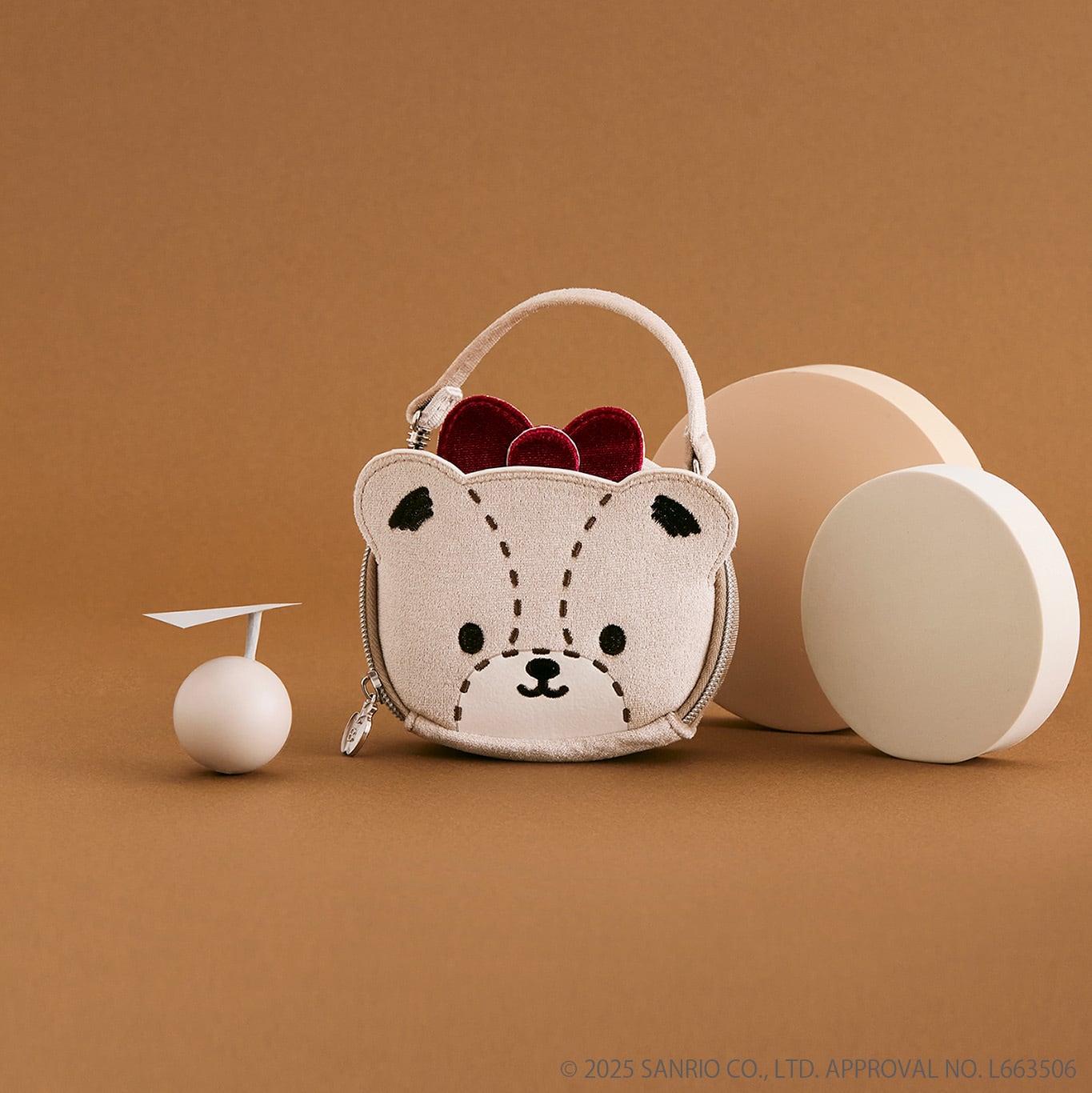 HELLO KITTY × BRILMY MINI ZUBORA COSME POUCH-VELOUR ver. | BRILMY