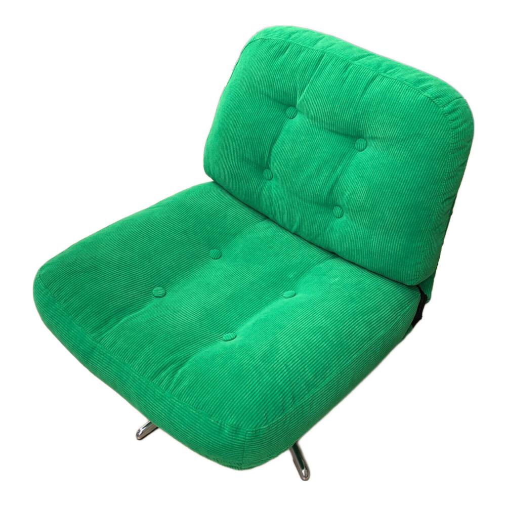 イケア ディヴリンゲ グリーン コーデュロイ 1人掛けソファ イケア