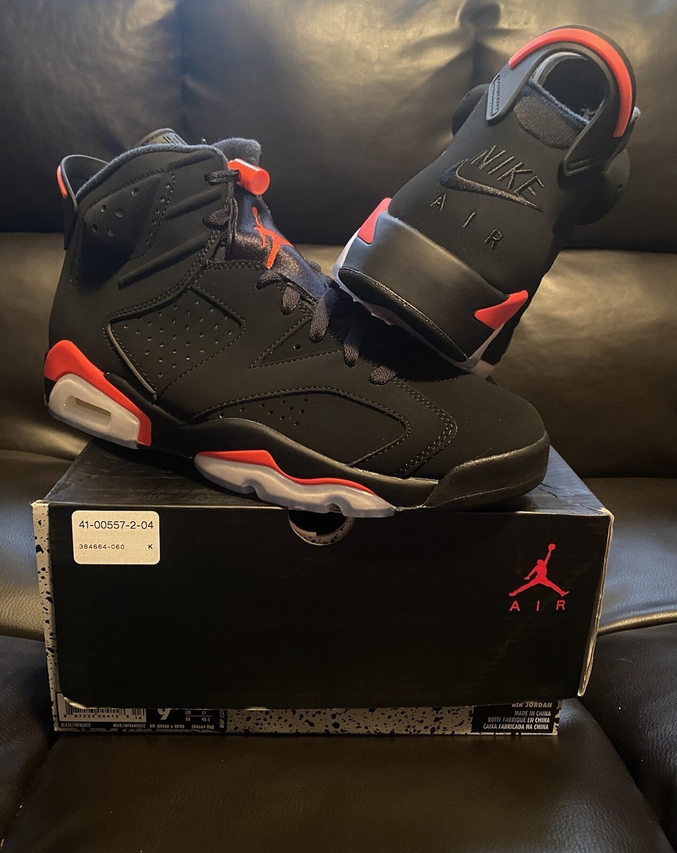 Jordan Retro 6 (VI) Black Infrared; Size 9 2019 Release BRAND NEW