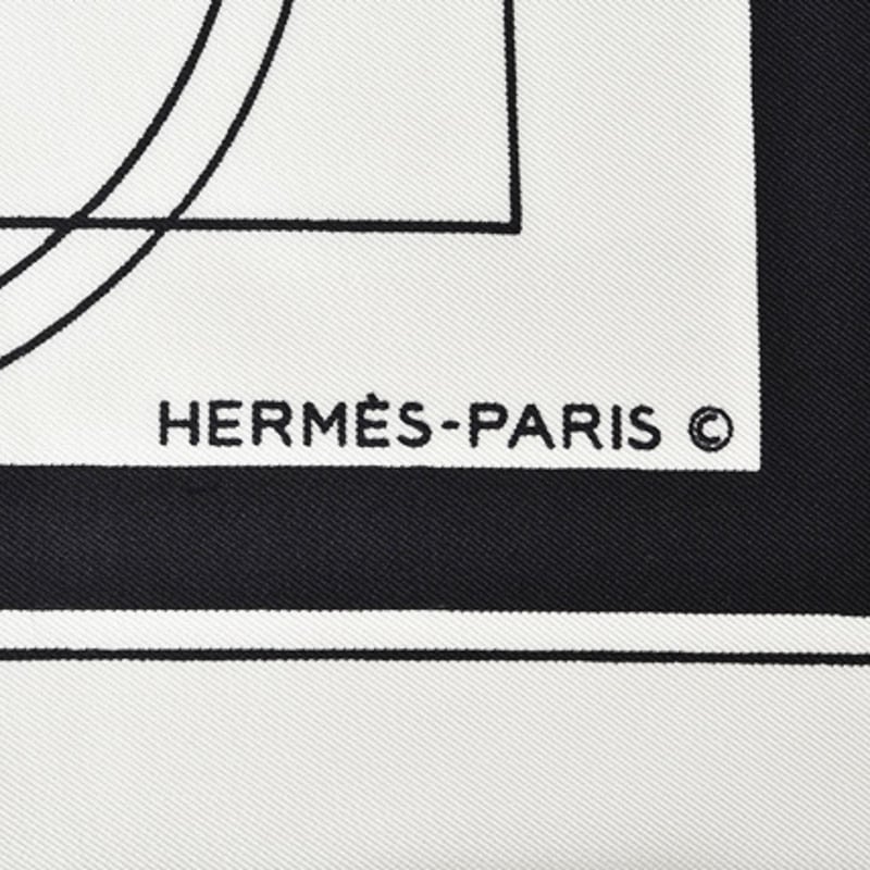 エルメス スカーフ HERMES スカーフ カレ90 シルクツイル 馬車/ロゴ