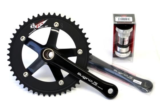 Sugino SG75 DD2 禅 ZEN 144 クランクセット ブラック