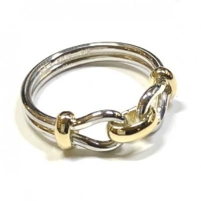 シルバー925とK18YGのコラボレーション♪コンビリング・ペアリング