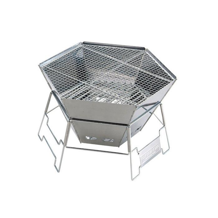 CAPTAIN STAG キャプテンスタッグ ヘキサ ステンレス ファイアグリル