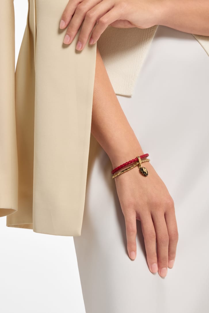 セルペンティ フォーエバー レザーブレスレット Multi 294705