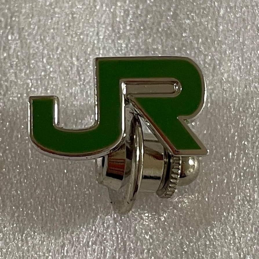 JR西日本 ピンバッジ 社章 JR西日本 純銀 社章 バッチ ピンバッジ 電車