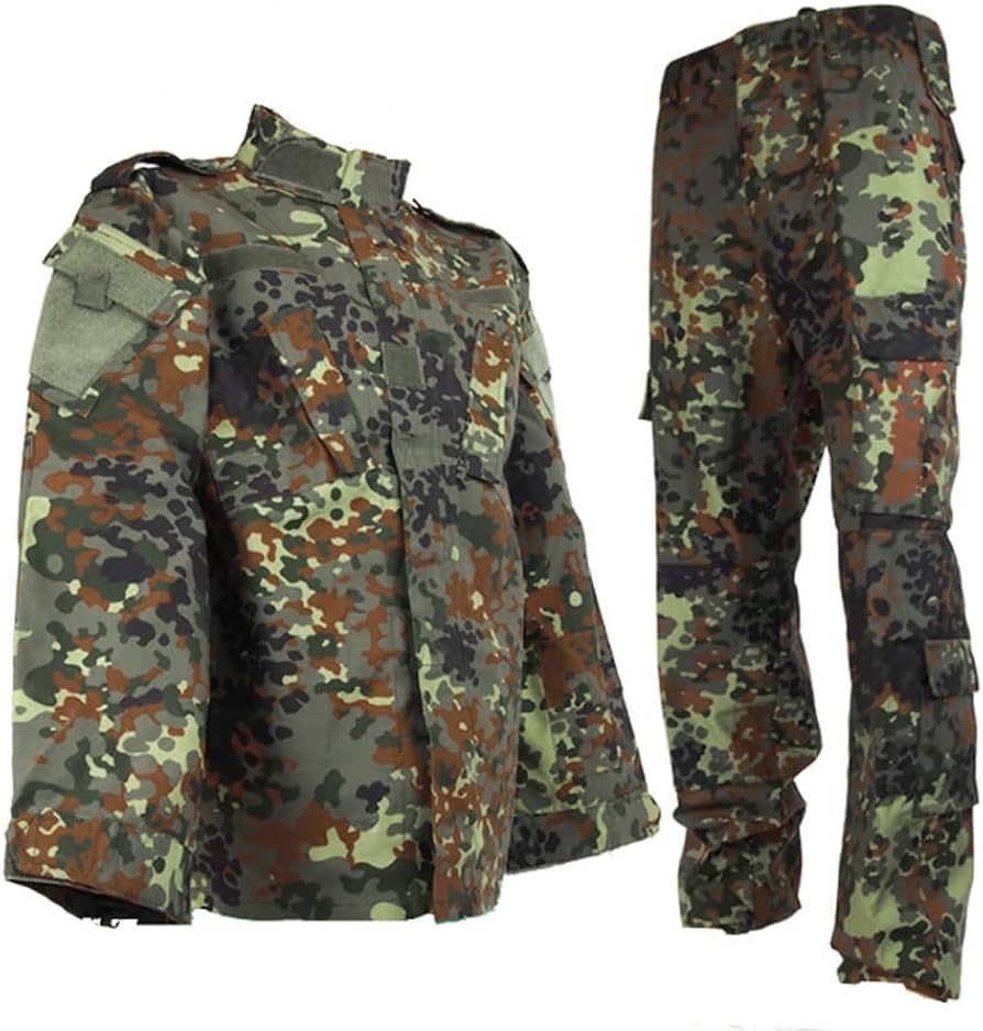 Amazon | SHENKEL 迷彩服上下セット ドイツ フレクターカモ XS