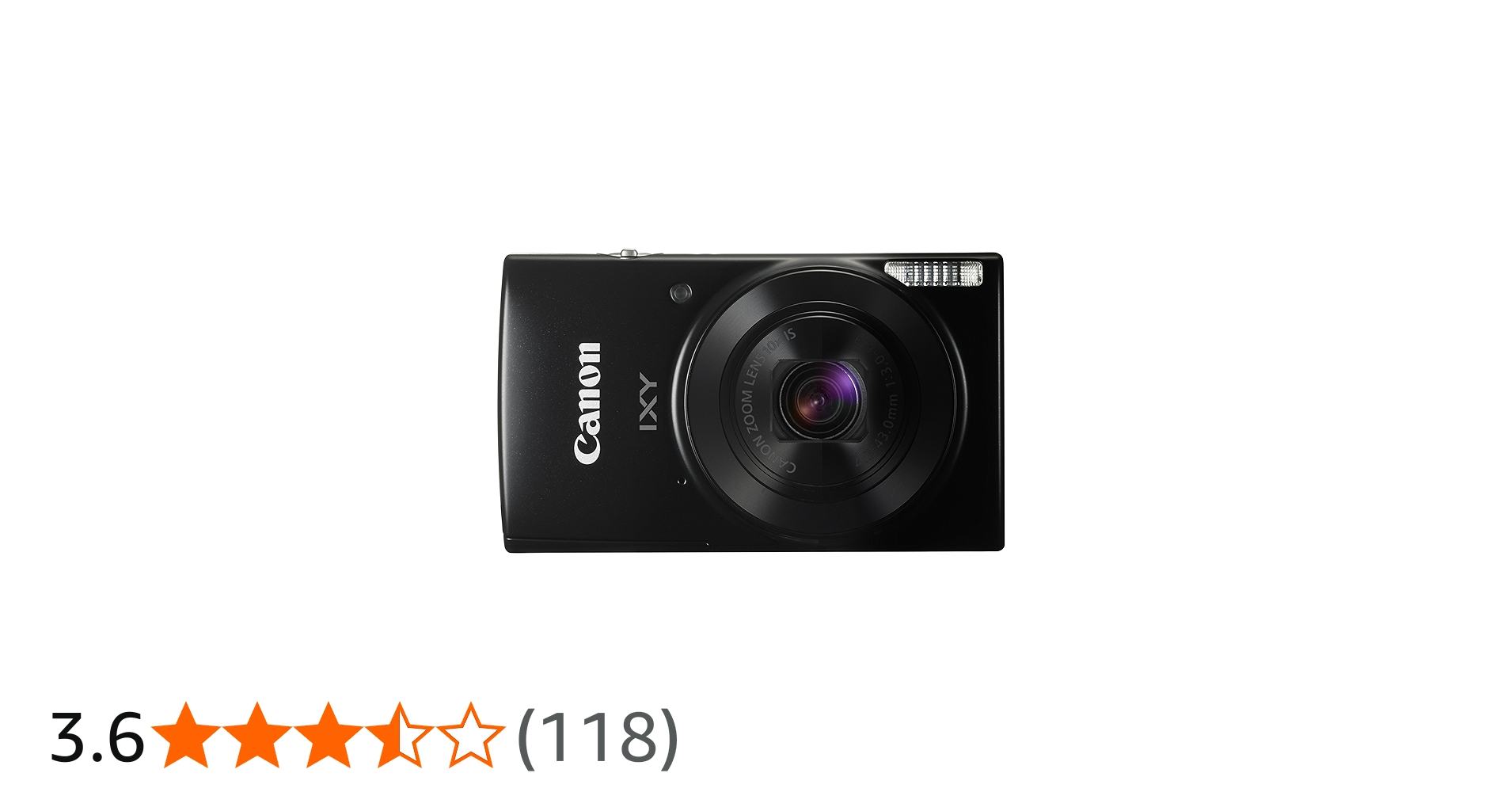 Amazon | Canon デジタルカメラ IXY 190 ブラック 光学10倍ズーム