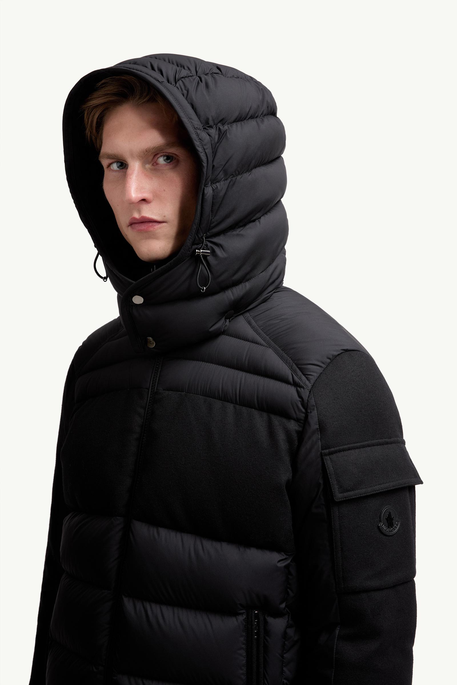 Black Barbustel Hooded Short Down Jacket - Short Down Jackets for