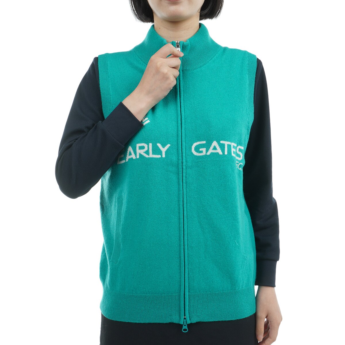 セール・アウトレット】天竺ニットベスト レディス(ベスト)|PEARLY