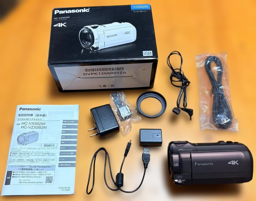 chi様　美品Panasonic 4Kビデオカメラ HC-VX992M ブラウン Panasonic デジタル4Kビデオカメラ HC-VX992M カカオブラウン