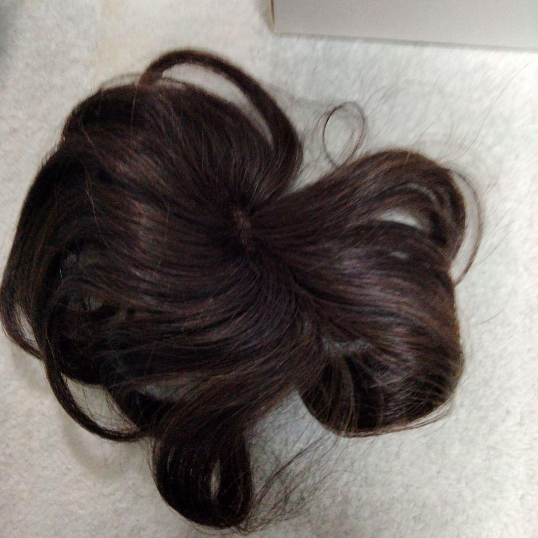 部分ウィッグつむじタイプ　人工皮膚　人毛100％ TefuRe（テフリ） 【人工頭皮付き】 人毛100％ マジックヘアピース