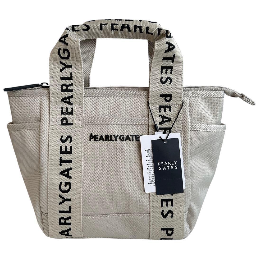 タグ付き品 PEARLYGATES 定番 ロゴカートバッグ トートバッグ ゴルフ ロゴワッペンカートバッグ (UNISEX) | PEARLY GATES（パーリーゲイツ
