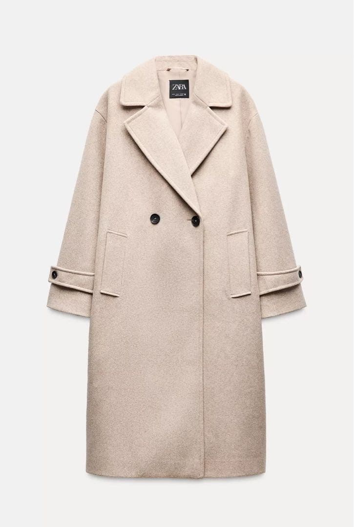 zara ベージュ オーバーサイズ ソフト コート XS 3046/299 - メルカリ