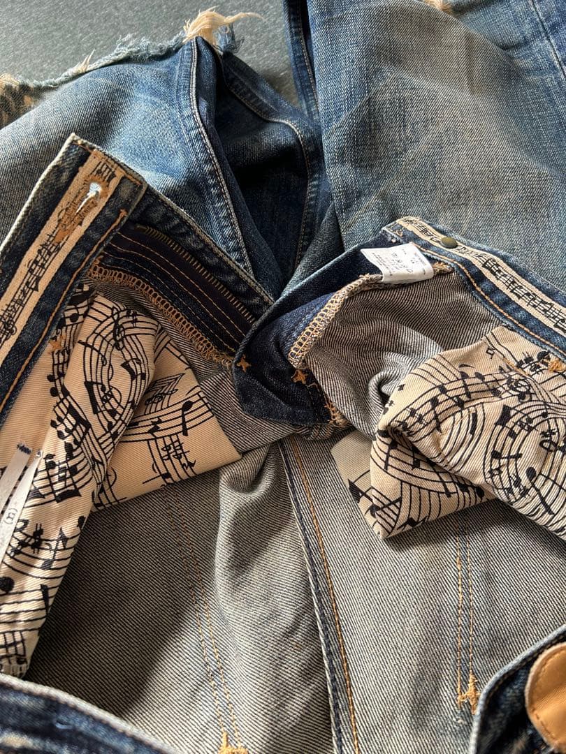 レア 激シブ ナンバーナイン 07 音符デニム 2x30 about a boy