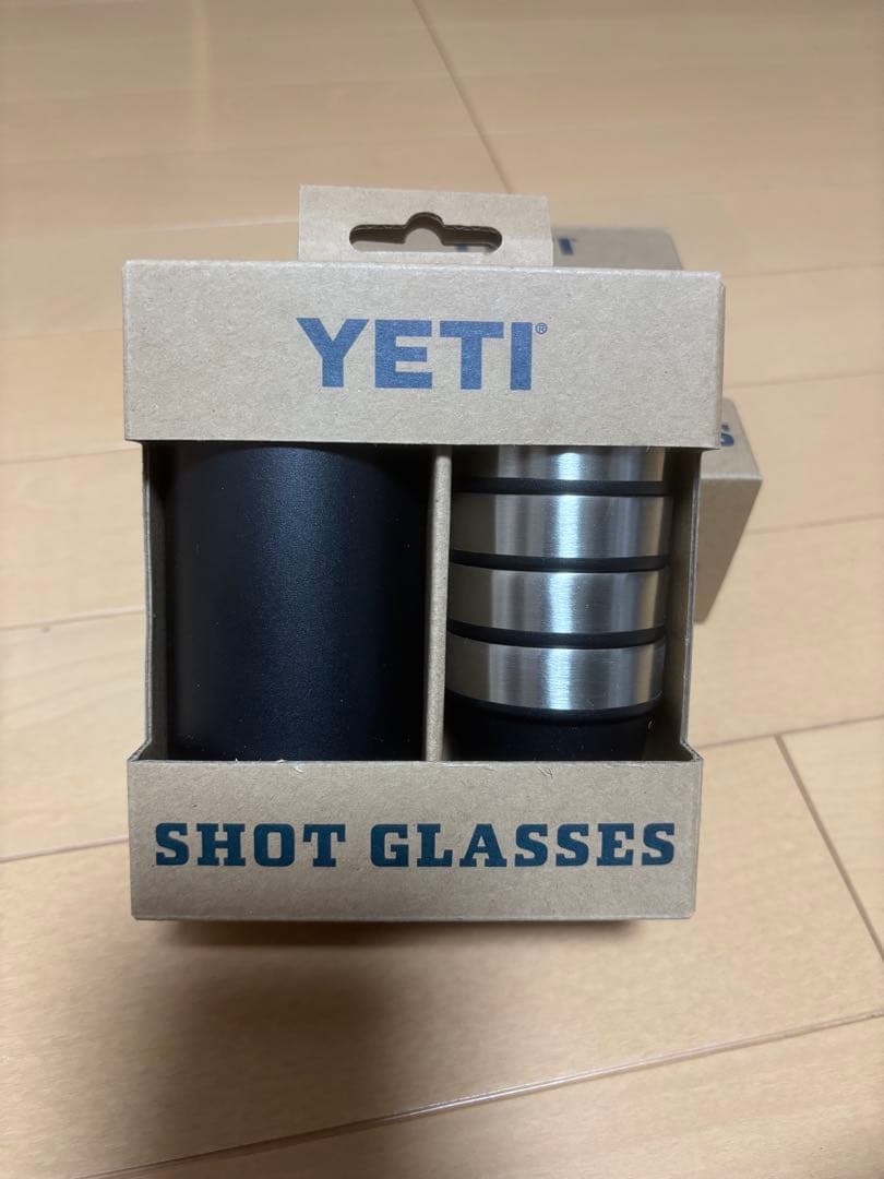 イエティ ステンレス製ショットグラス ブラック+収納ケースイエティの