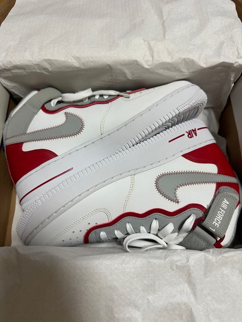 Nike Air Force 1 ハイカットシューズ ホワイト/レッド 直リンク・国内2月6日発売予定】 ナイキ エアフォース1 ハイ レトロ