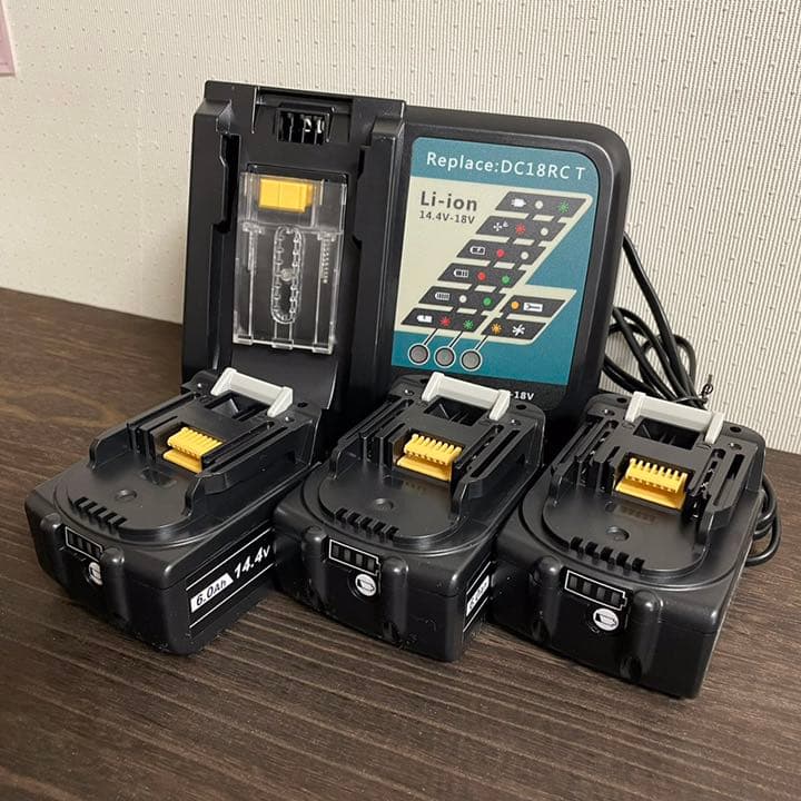 【24時間以内発送】商品マキタ14.4v6.0ah  互換バッテリー3個＋充電器 マキタ バッテリー14.4v6.0ah」の人気商品一覧 | 安い商品を通販サイト