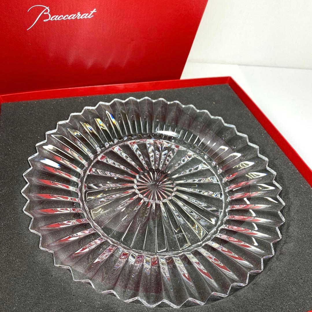 バカラ　ミルニュイ　大皿　A 共箱　直径25.8㎝ 東な7-0120① バカラ ミルニュイ 大皿 A 共箱 直径25.8㎝ 東な7-0120① バカラミル