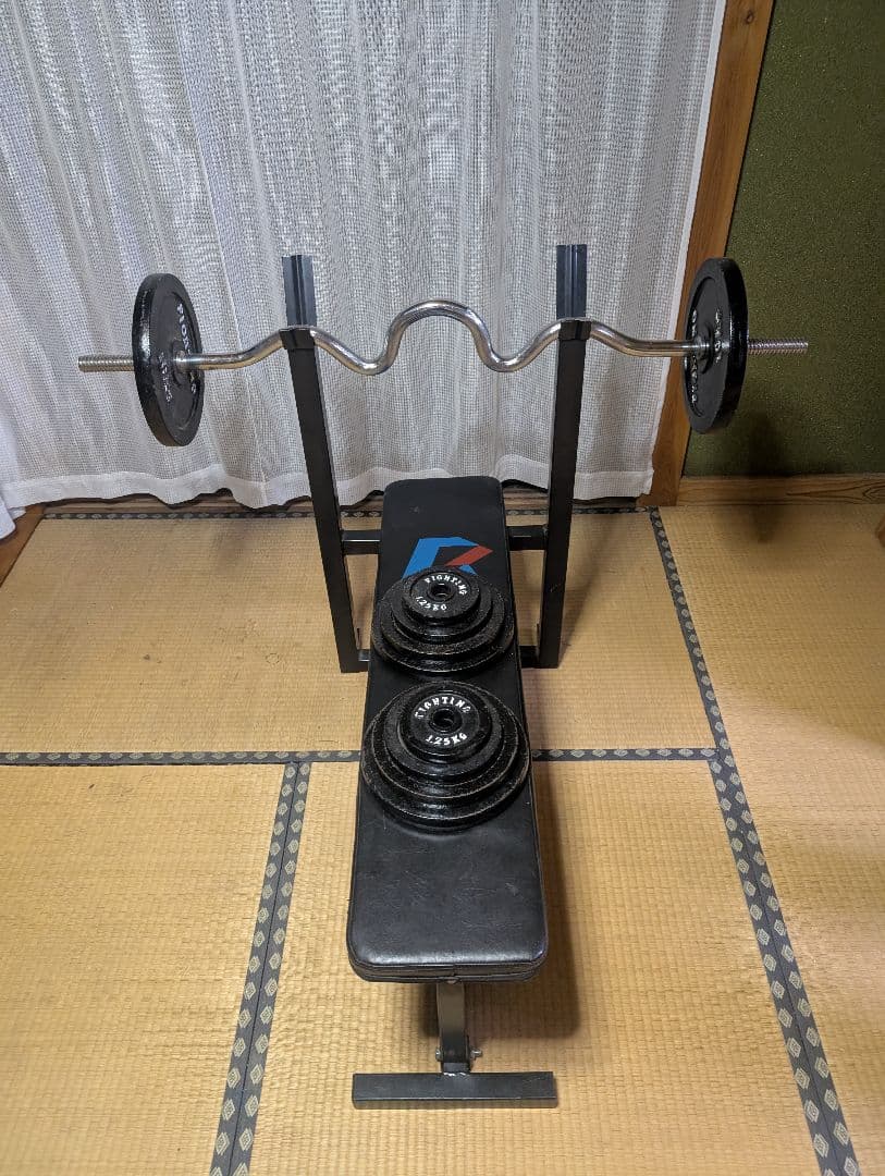 引き取り限定 ファイティングロードトレーニングベンチ ダンベル付き Amazon.co.jp: F．R．JAPAN ファイティングロード フラット